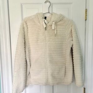 Cozy Cream Hooded Faux Fur Jacket